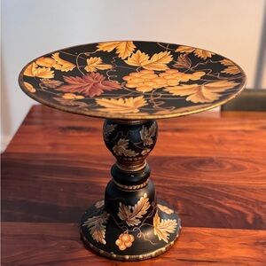 Vintage Black and Gold Takatsuki Tray /Cake Tray/Display Lacquer